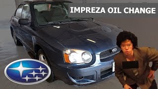 How to Change Oil Subaru Impreza EJ25 2005 2.5RS DIY