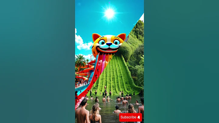 Evolution of Cat: Cute Cat Water Slide 🥰🥰 #shorts #cat  #love #cute