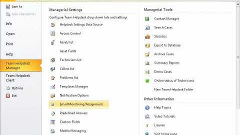 Team Helpdesk for Outlook - Generate support cases from Incoming emails on the fly