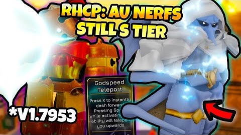 [YBA] NEW RHCP: AU Changes NERFED IT.. But its still S-TIER...