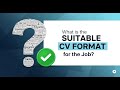 රැකියාවට ගැළපෙන CV ආකෘතිය මොකක්ද? | නිවැරදි CV එක හදමු