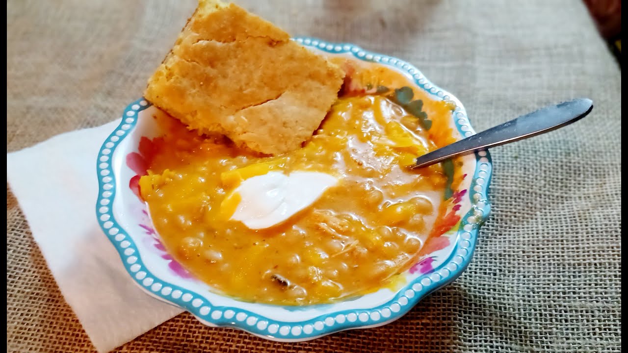 Incredible White Chicken Chili w/Cornbread! YouTube