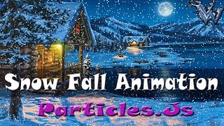 Snowfall animation effect | Pure css & Js Animation effects | Css Animation