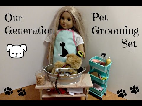 dog grooming toy set