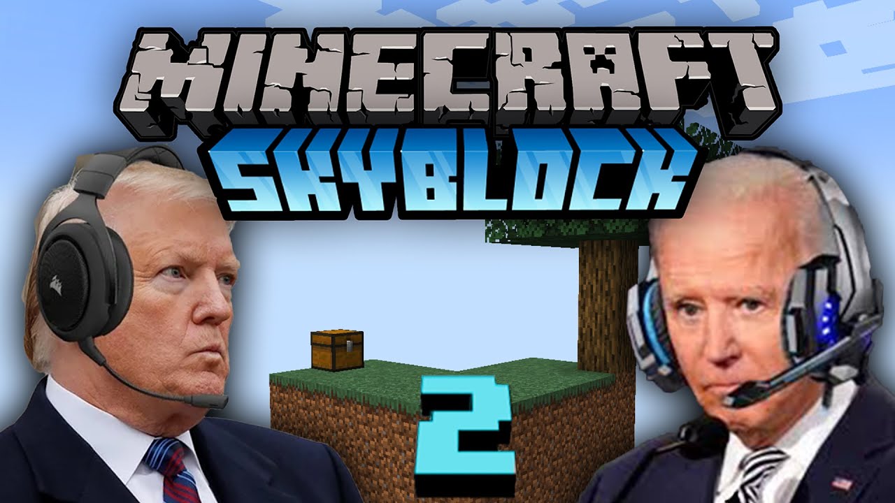 US Presidents Play Minecraft Skyblock 2 - YouTube