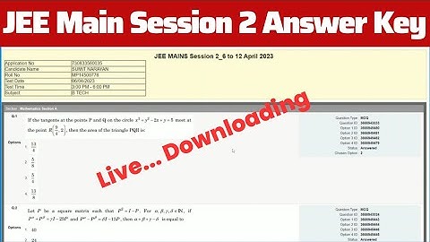 JEE Mains Answer Key 2023 Kaise Check Kare ?How to Download JEE Main Answer Key 2023 Session 2 ?Link