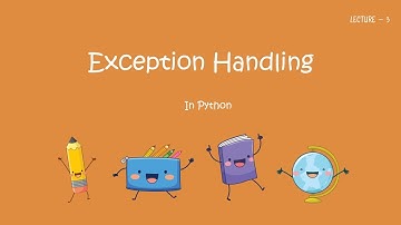 Class 12 NCERT | CBSE | RBSE Chapter 1 Exception Handling lecture 3