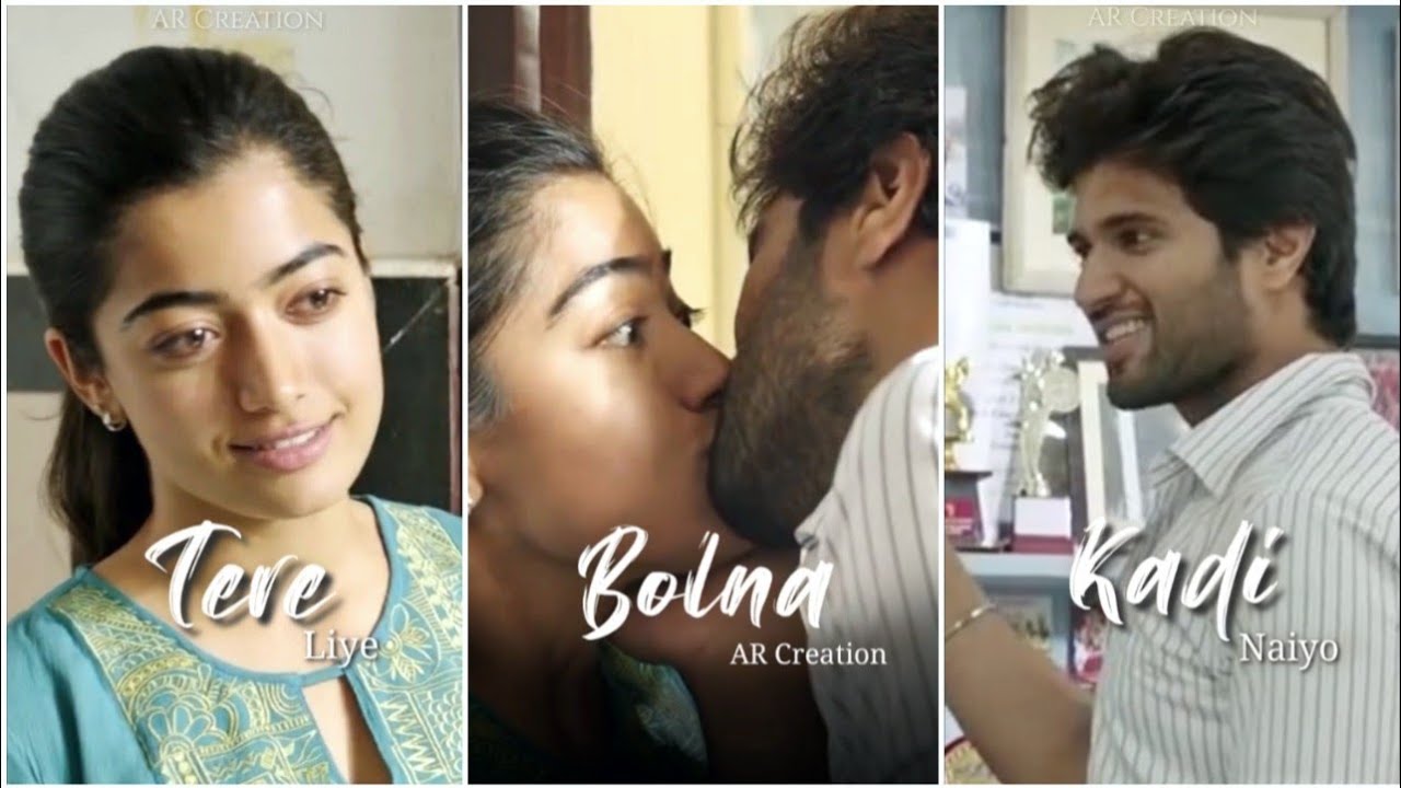 Vijay Devarakonda Rashmika Mandanna Love Story Full Screen WhatsApp Status | Bolna Song Status