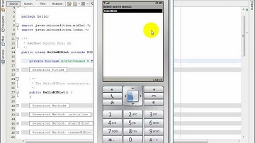 How to create GUI and run a project J2ME by drap and drop in Netbean
