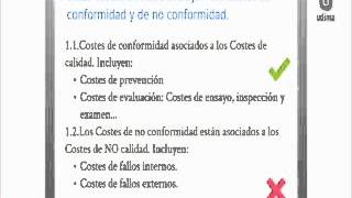 Costs of quality and costs of non-quality