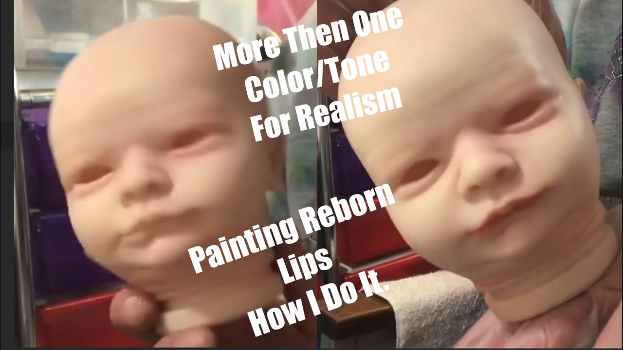 Painting Reborn Baby Lips With More Then One Color/Tone For Realism💙How