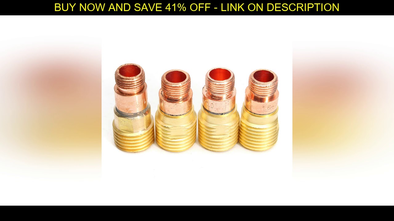 16pcs TIG Gas Lens Collets Gas Nozzle Back Cap Fit For SR 17 18 26 TIG Torch