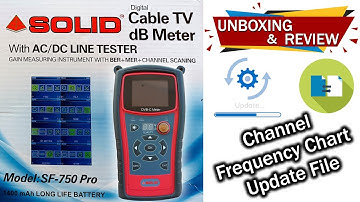 SOLID SF 750 PRO Cable TV Digital Meter | Unboxing & Review | How to Update Channel Frequency Chart