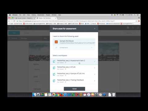 PebblePad: Share for Assessment