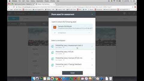 PebblePad: Share for Assessment