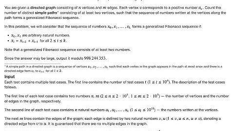 Codeforces Round 1070 (Div 2) Problem D | Fibonacci Path Puzzle