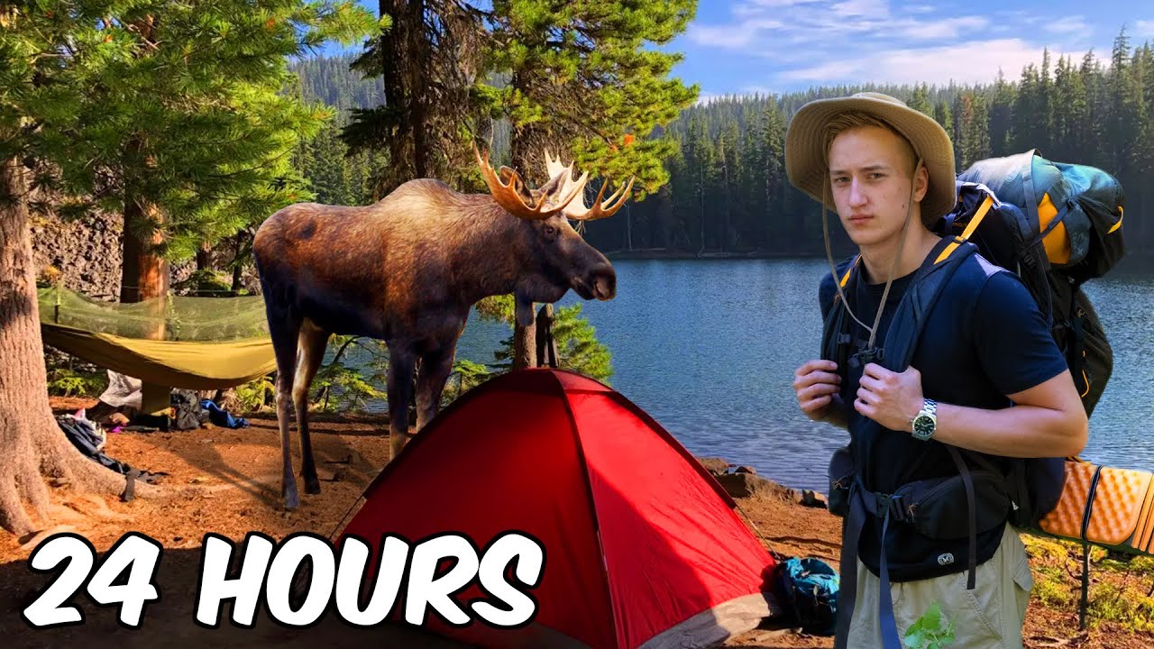 Surviving 24 Hours In The Forest - YouTube