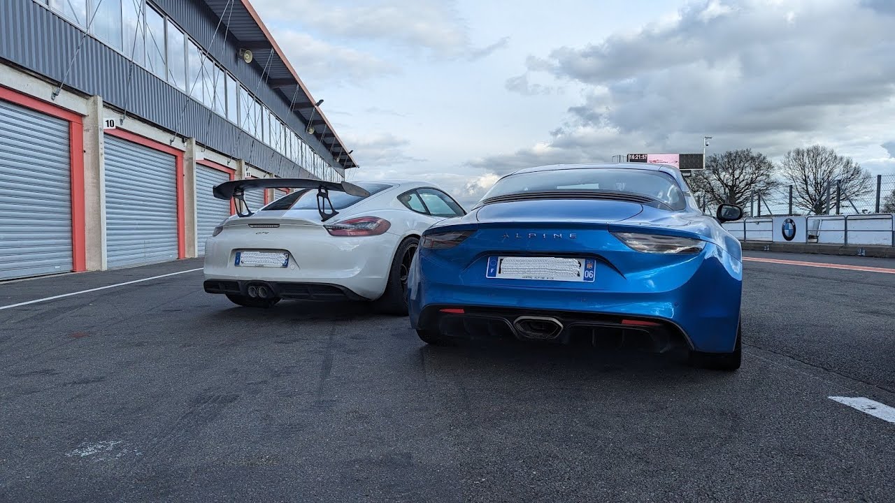 Alpine A110 + Porsche 981 GT4 Val de vienne