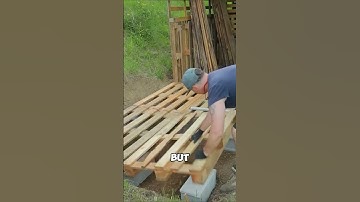 He Built a Tiny Home using Wooden Pallets?!