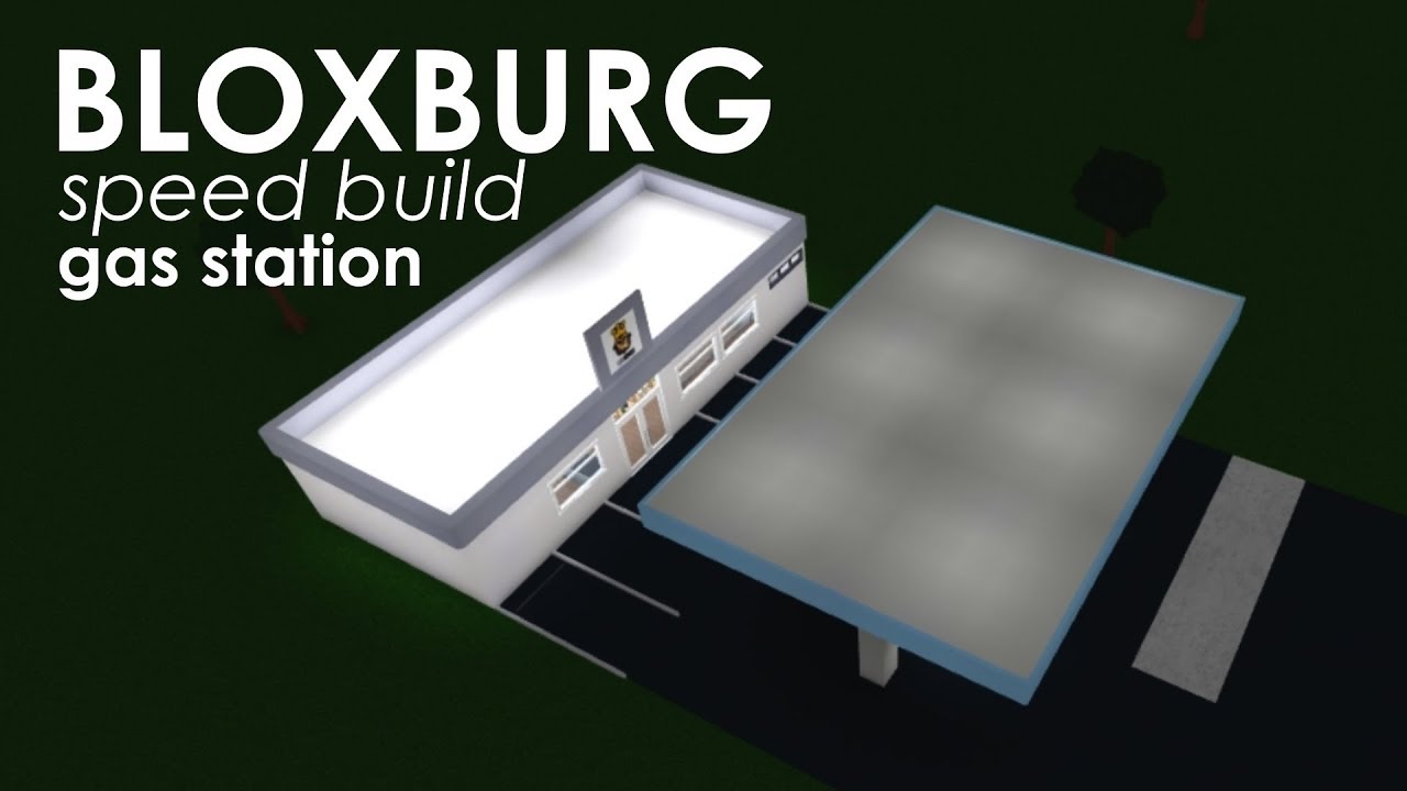 Bloxburg Speed Build Gas Station Youtube - roblox bloxburg gas station