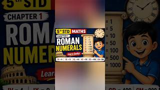 #5 std # 1st Chapter Roman numerals. # important points of Roman numerals.