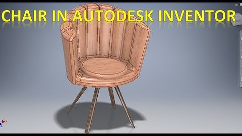 Sofa Chair in Autodesk Inventor 3d Cad || Inventor Cad || 3d drawings in Inventor