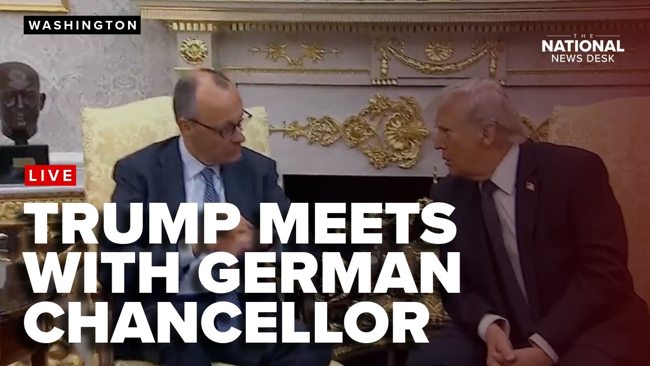 Trump participates in a bilateral meeting with the Chancellor of the Federal Republic of Germany