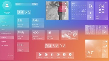 Clarity Theme - XWidget PC Desktop Customization