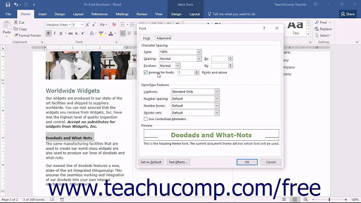 Word 2016 Tutorial The Font Dialog Box Microsoft Training