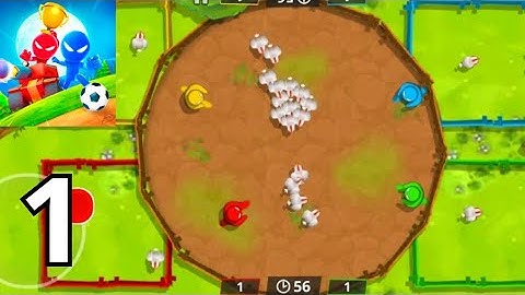 Stickman Party Gameplay Walkthrough Part 1 (iOS, Android)