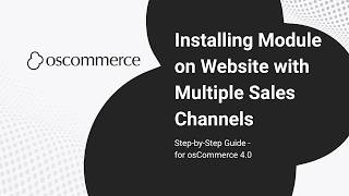 Module Installation for Multiple Sales Channels | App Shop Setup Guide