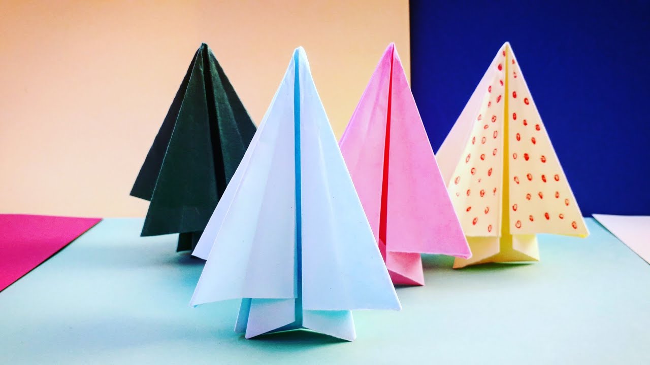 sapin de Noël en origami facile pour décoration - YouTube