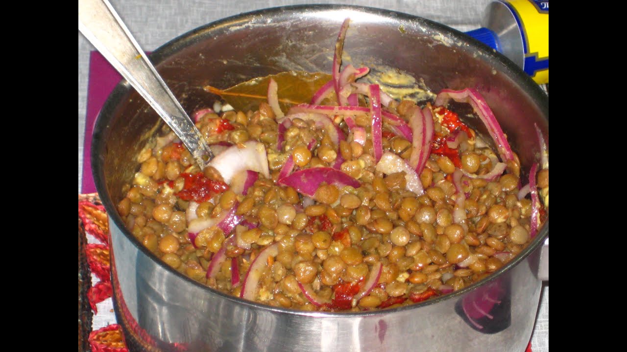 Salade de lentilles aux tomates et oignon (végan) cuisine facile facebook