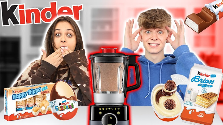 KINDER SMOOTHIE CHALLENGE 😱🍫 | Dominik Rupiński