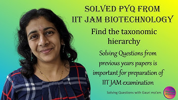 IIT JAM Biotechnology | Solved PYQ | Solving Questions with Gauri ma’am