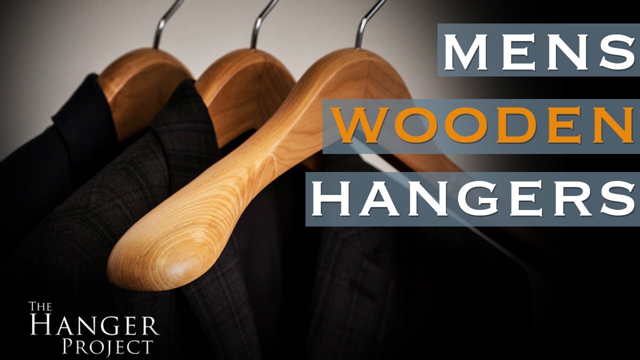 Felted Trouser Bar Hanger for Men : Luxury Wooden Hangers : Kirby Allison's  Hanger Project