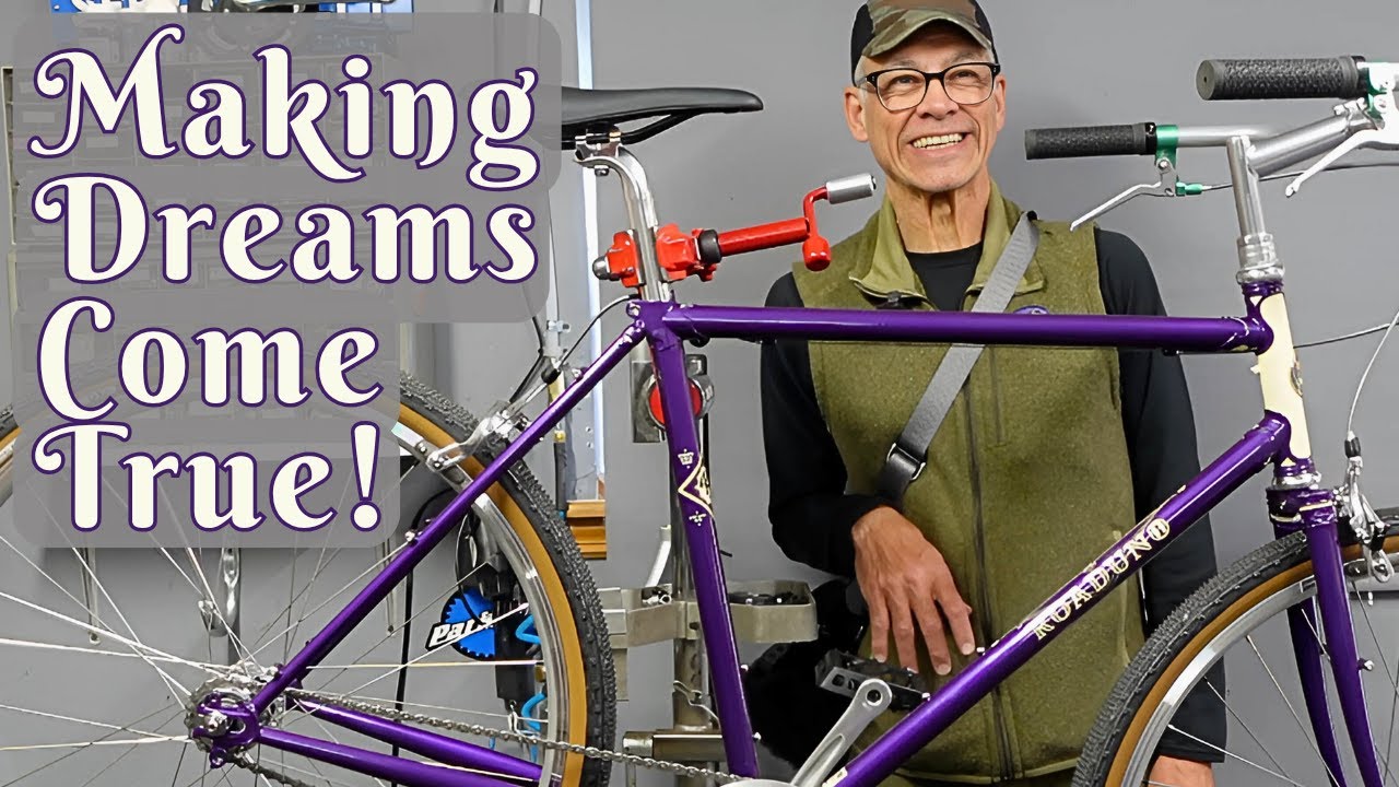 DAVID gets his DREAM BIKE! Rivendell Roaduno Assembly and Delivery ...
