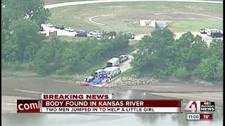 Body of man found in Kansas River after he jumped in to save girl he thought was drowning