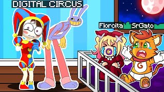 THE AMAZING DIGITAL CIRCUS NOS CUIDAN EN MINECRAFT! 😱 😭 | SRGATO X FLOR con POMNI Y JAX EN MINECRAFT