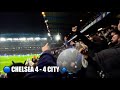 Chelsea fans celebrate late equaliser vs manchester city