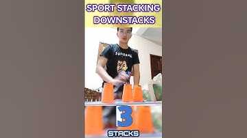 A Potential Fast Sport Stacking 3-3-3 Downstacks in 0.675 Seconds! #shorts