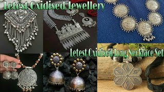 Letest Oxidised Jewellery Long Necklace Set Haul Part-3।।Silver Metal Jewellery Design।।
MeSoraStyle