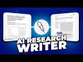 How to write research articles with ai featuring jenni ai  research writing tutorial