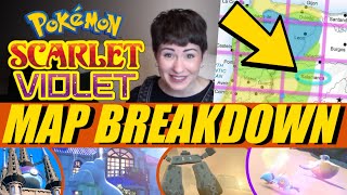 Pokemon Scarlet and Violet | MAP BREAKDOWN | Every Area Explained!!!