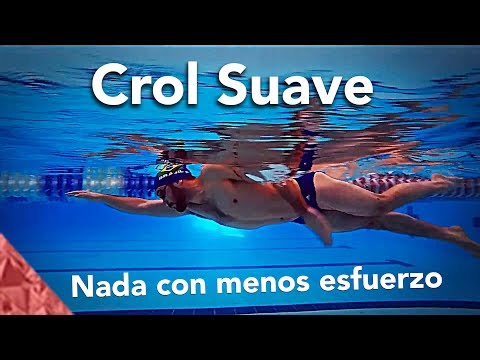 Nadar a crol correctamente con menos esfuerzo. Estilo libre suave. Natacion