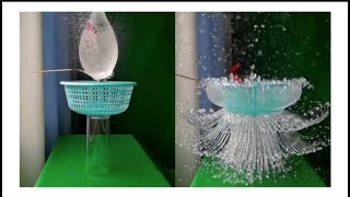 Slow motion magic | Balloon bursting with water slow motion | #viral #shorts #science #shortvideo