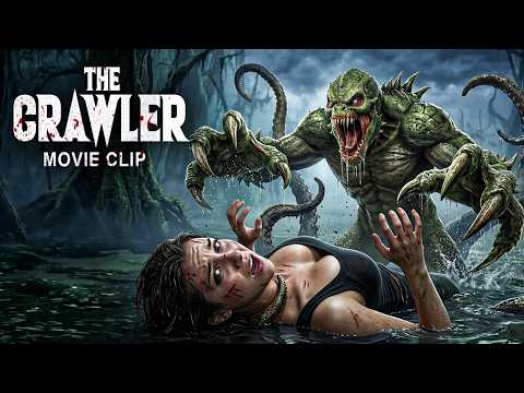THE CRAWLER - Hollywood Horror Action Scenes | Hollywood Movie Hindi Dubbed | Sci-Fi Movie Clip