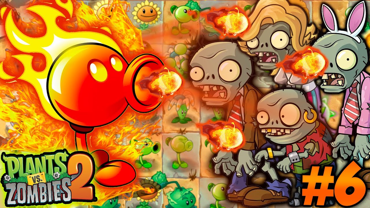MI NUEVA PLANTA LANZAGUISANTES DE FUEGO! 🔥🧟‍♂️(PARTE 6) PLANTAS VS ...