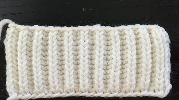 Brioche Stitch Flat in One Color