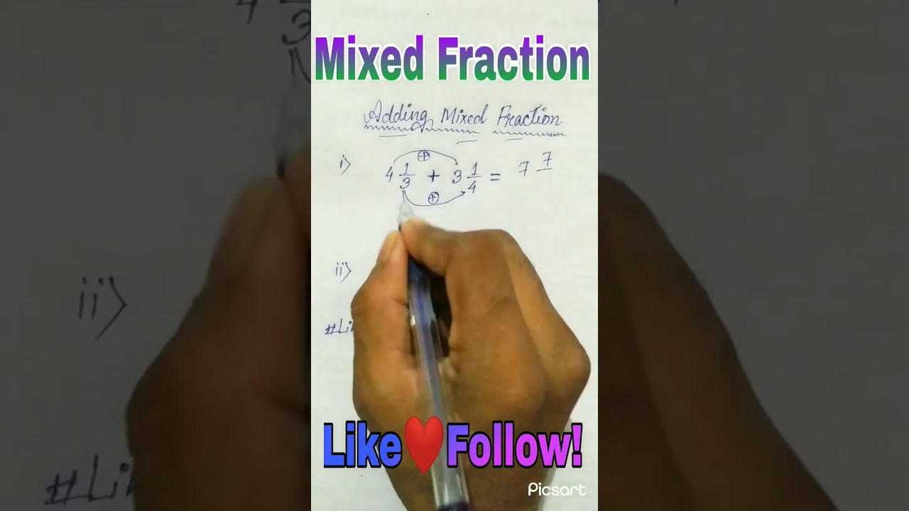 How To Calculate Mixed Fractions Fast adre importantmaths ssc How To Calculate Mixed Fractions Fast adre importantmaths ssc